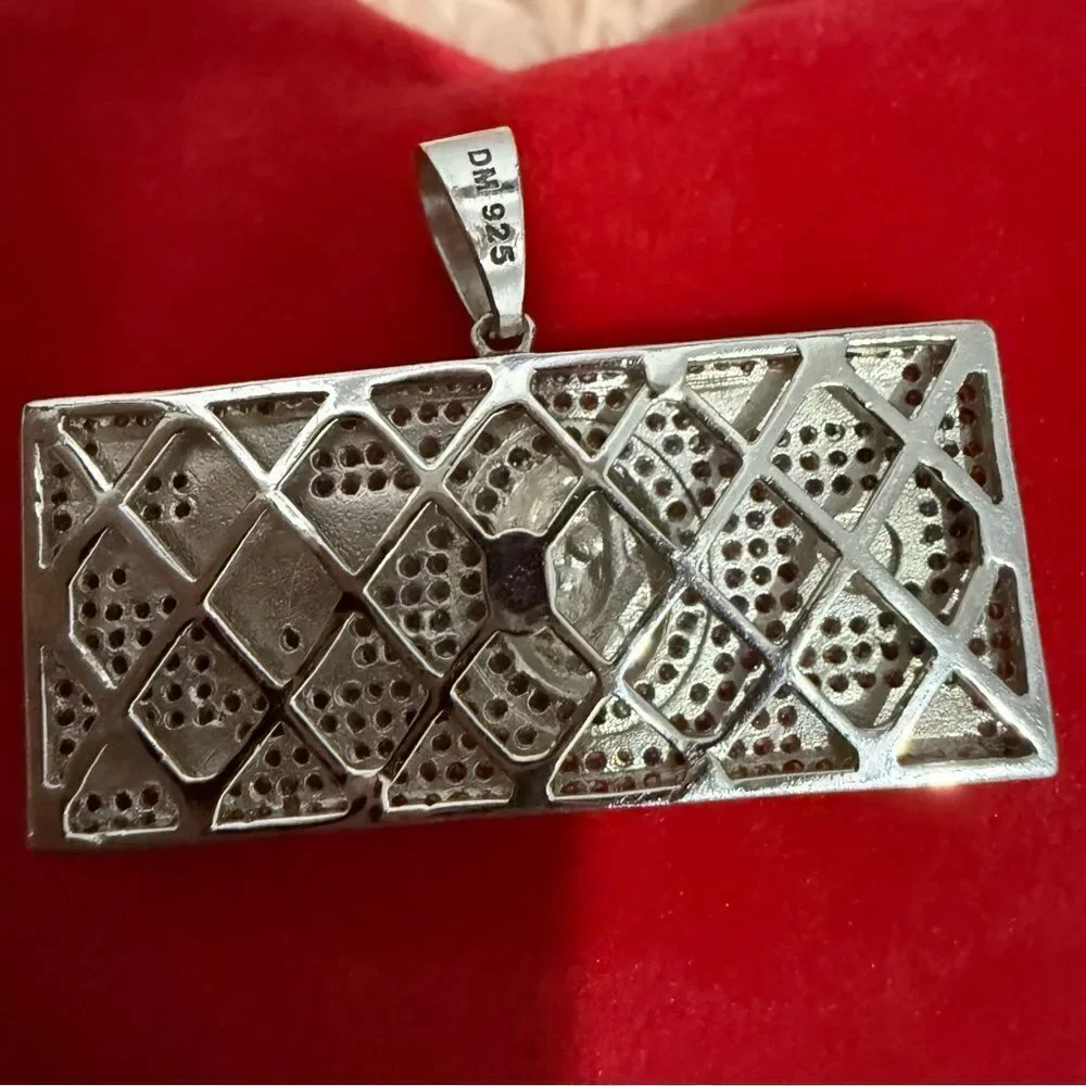 ICY $100 BILL PENDANT – .925 SILVER